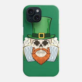 skull beer st patricks day of dead Phone Case