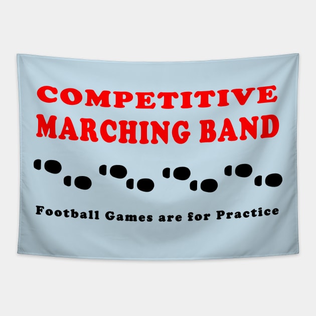 Competitive Marching Band Footprints Tapestry by Barthol Graphics