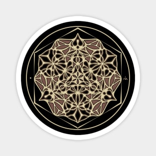 Sacred Geometry psychedelic mandala Magnet