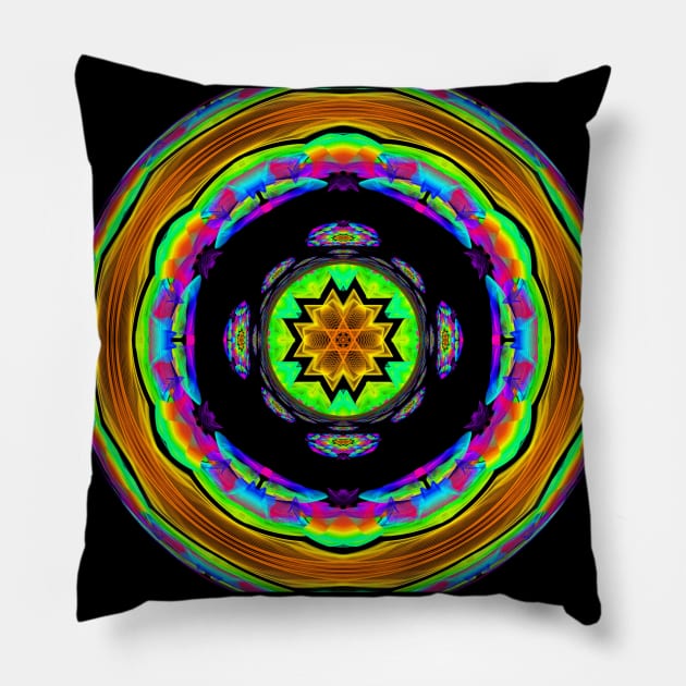 Atomic Fusion - Donut Universe Pillow by Boogie 72