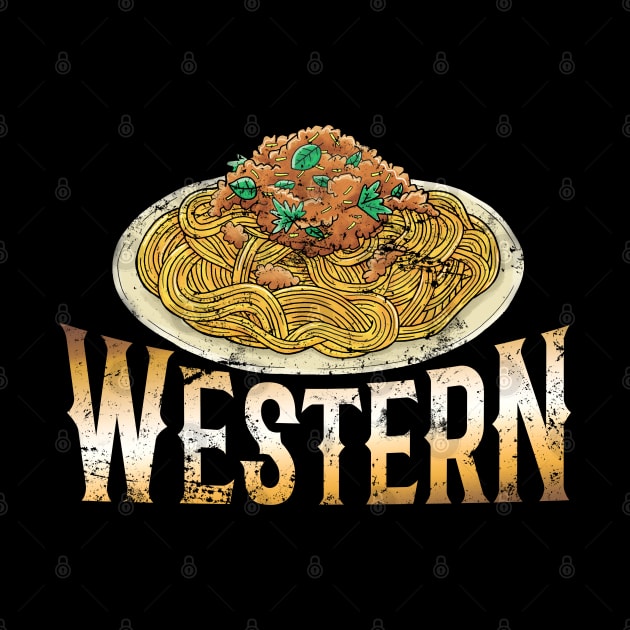 Spaghetti Western Lover Meme Pasta Retro Cowboys Wild West by CultTees