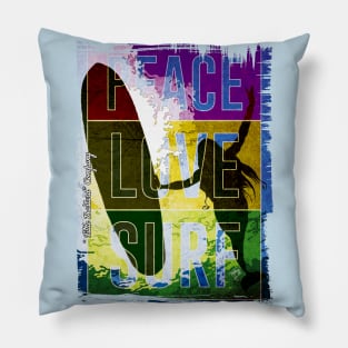 Peace Love Surf Pillow