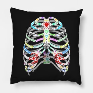 Day of the Dead Ribcage Pillow