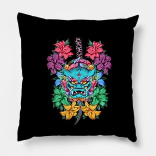 Japanese Foo Dog Pillow