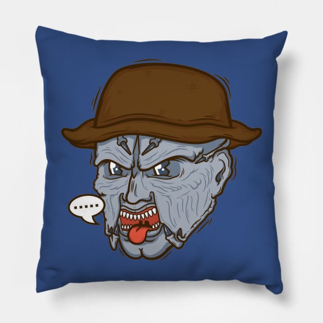 Jeepers Creepers Pillow by a cat cooking
