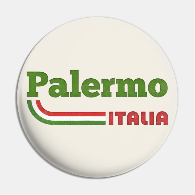 Palermo, Italia // Retro Italian Region Design Pin by DankFutura