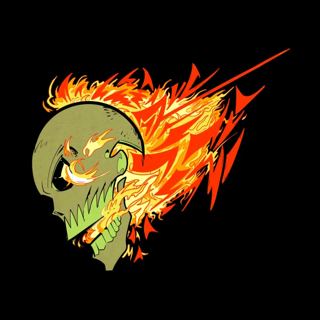 Fire Skull by Greeenhickup