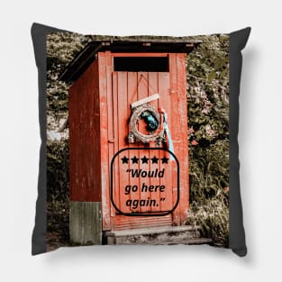 Five Star Rated Outhouse Bathroom Pillow