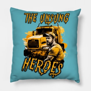 Day in the Life of a Truck Driver Pillow