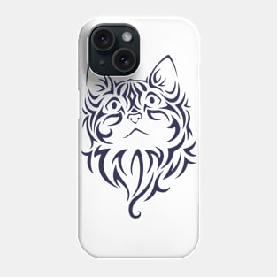 Kitty Cat Face Stencil front Phone Case