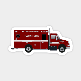 International Braun Fire Rescue Ambulance Magnet