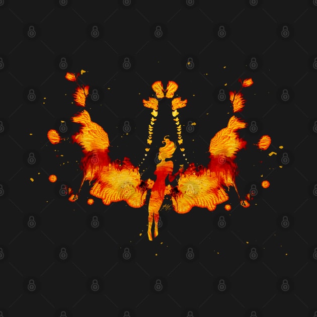 Butterfly Lava Fire Fairy by MikeCottoArt