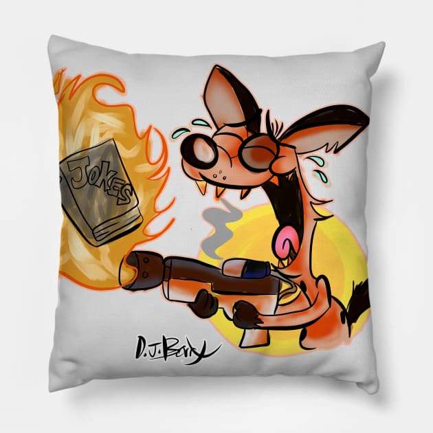 Sick Burn! Pillow by D.J. Berry