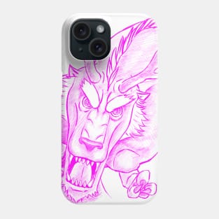 Dragon Of Legend -Neon Pink Version Phone Case