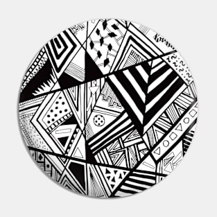 Black&White Abstract Pin