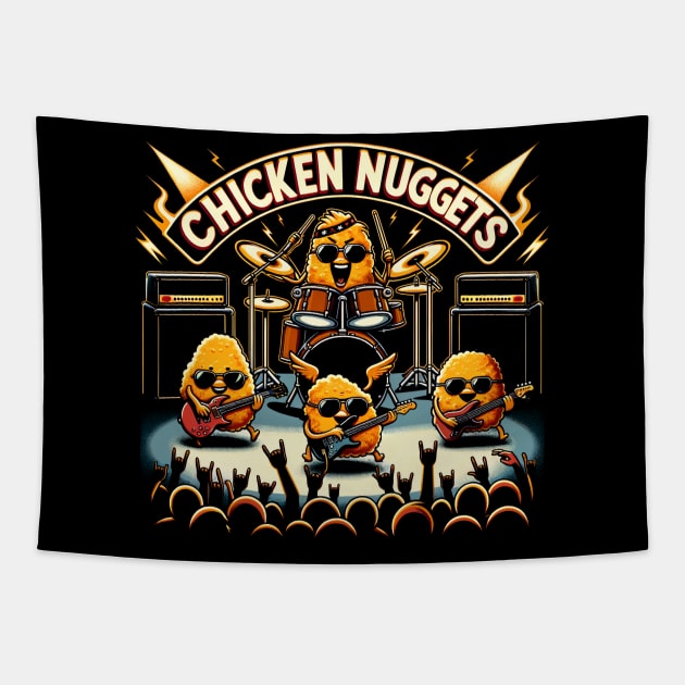 Playing Guitars Chicken Nugget Love Music Talk Triumph Extravaganza Tapestry by Northground