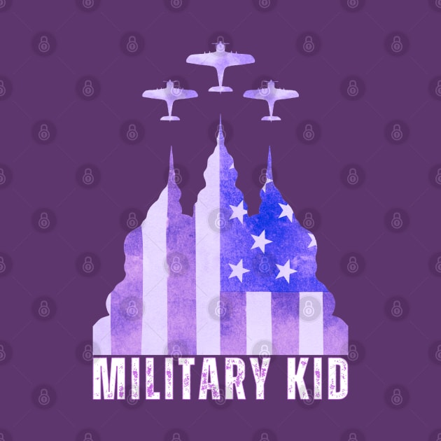 PURPLE UP FOR MILITARY KIDS DAY by Lolane