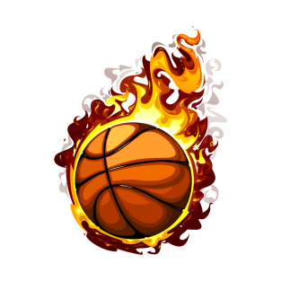 fire ball basketball T-Shirt