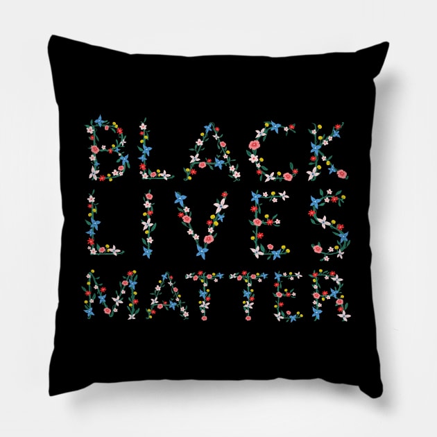 BLACK LIVES MATTER Pillow by ouiouicathy