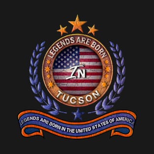 Legends of Tucson Arizona Retro USA Flag T-Shirt