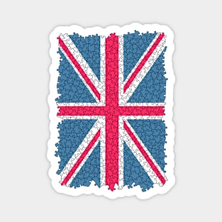 Union Jack Flag United Kingdom Great Britain Jigsaw Puzzle Magnet