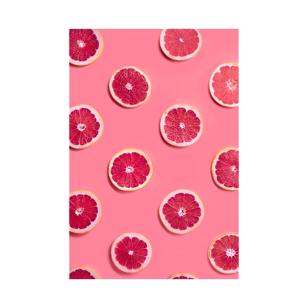 Tropical Pink Fruit Slices by NewburyBoutique