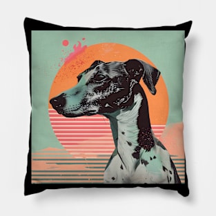 Whippet in 80's Pillow