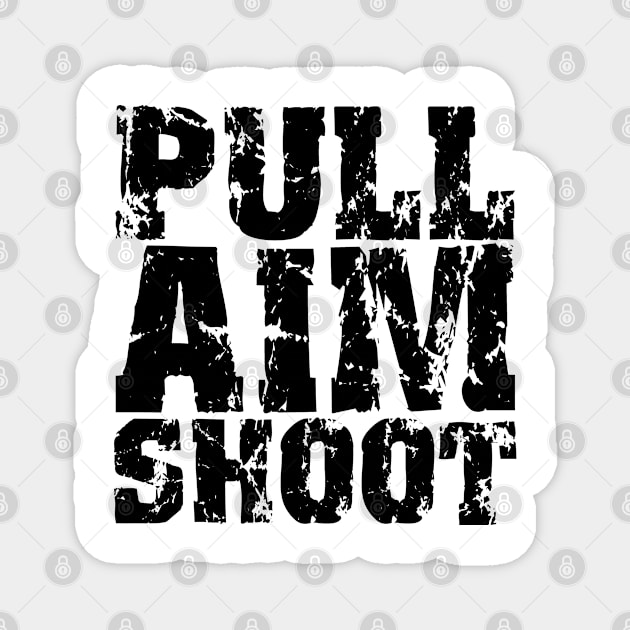 Shooter Shoot Skeet Shooting Marksman Aim Magnet by dr3shirts