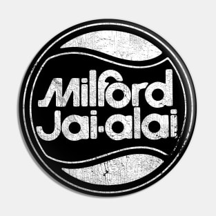 Milford Jai-Alai - Retro 1970s Aesthetic Pin