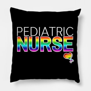 Pediatric Nurse Rainbow Letters Pillow