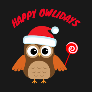 Happy Owlidays v2 T-Shirt