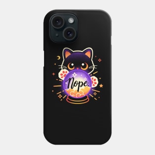 Cat crystal ball Phone Case