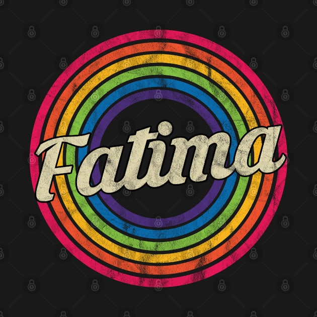 Fatima - Retro Rainbow Faded-Style by MaydenArt