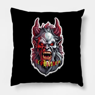 Feuerrote Finsternis - Halloween - Roter Teufel Pillow