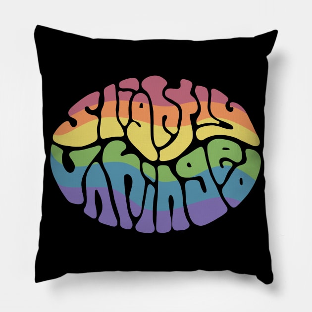 Slightly Unhinged Word Art Pillow by Slightly Unhinged