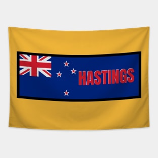 Hastings City in New Zealand Flag Tapestry