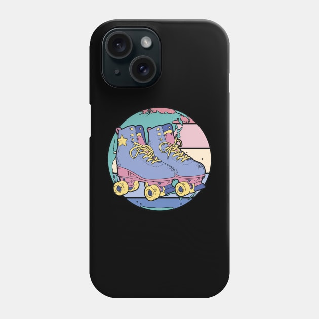 Pastel roller skates Phone Case by Teeium