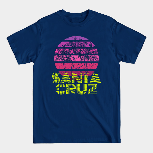 Discover Santa Cruz Florida Summer Retro 80's Vintage - Retro - T-Shirt