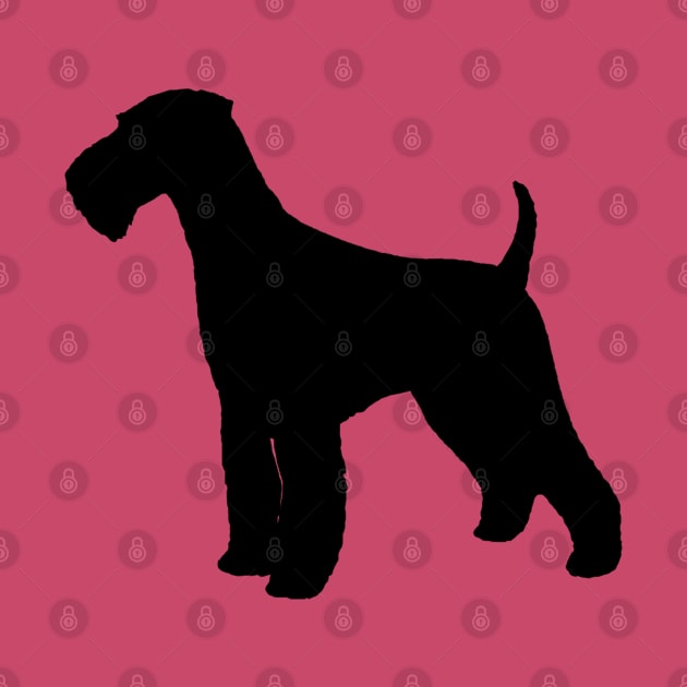 Airedale Terrier Dog Breed Silhouette by Coffee Squirrel