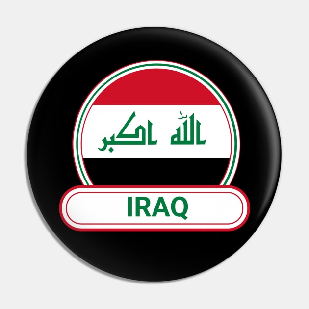 Iraq Country Badge - Iraq Flag Pin by Yesteeyear