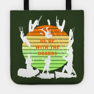 Kitesurfers Be Up With The Boards Retro Style Tote