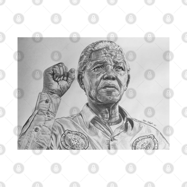 Nelson Mandela by BryanWhipple