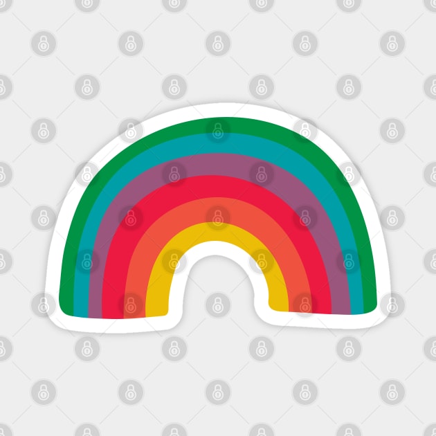 MULTI-COLOUR RAINBOW - UnBlink Studio by Jackie Tahara Magnet by UnBlink Studio by Jackie Tahara