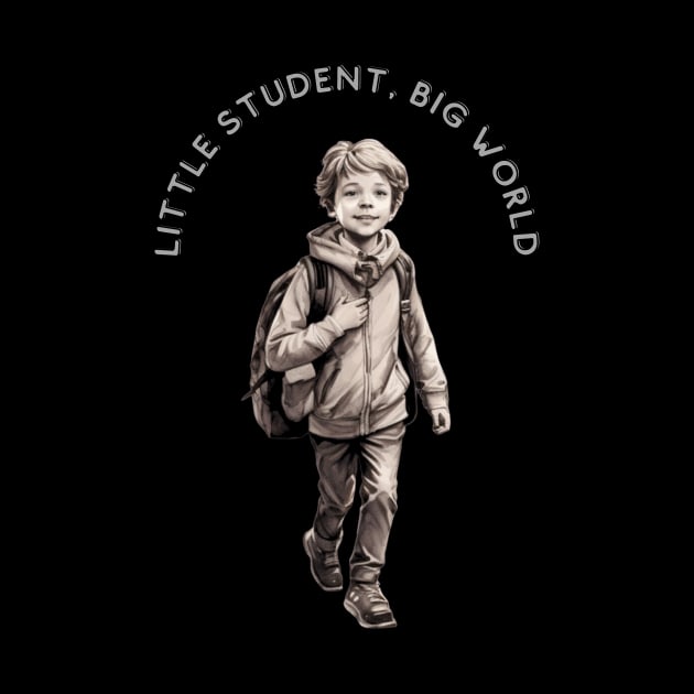 First Day at School. Little Student, Big World by Joyful Prints