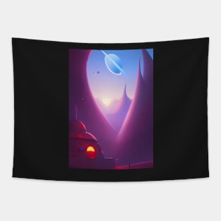 DREAMY PEACEFUL PLANET Tapestry