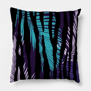 Fashionable Seamless, Palm Leaves Pattern Design Pillow