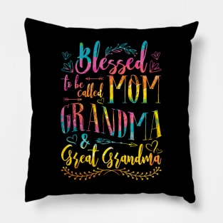 Blessed to be called Grandma and Great Grandma Pillow