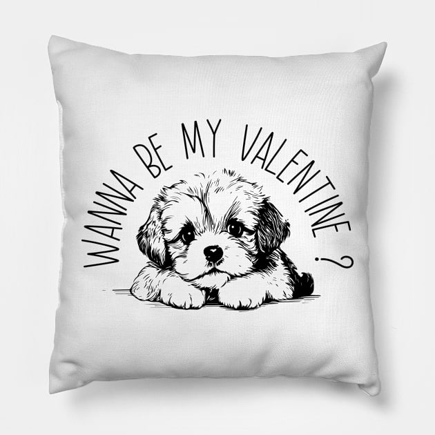 Wanna be my Valentine ? Pillow by IGNORANTEES