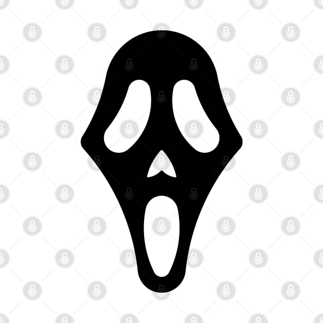 Spooky Halloween Ghost Face by FaelynArt