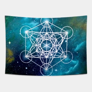 Galactic Sacred Geometry Tapestry